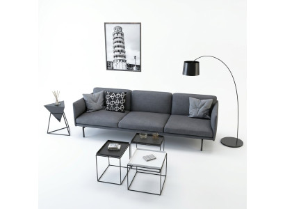 Design sofa 4 seater living room couch couches upholstered sofas new XXL