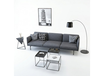 Design sofa 4 seater living room couch couches upholstered sofas new XXL
