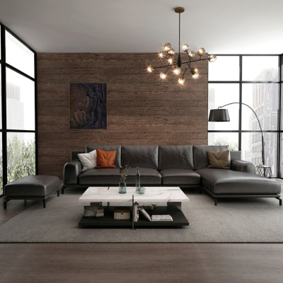 Designer sofa set corner sofa with ottoman upholstery living landscape