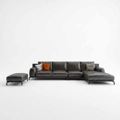Designer sofa set corner sofa with ottoman upholstery living landscape