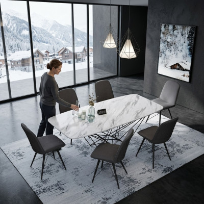 Design table dining table metal tables office conference dining room dining area