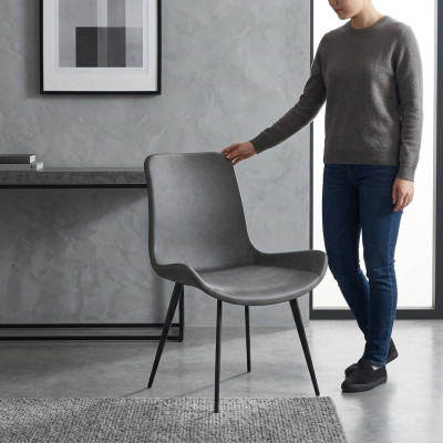 Luxury Design Upholstered Chair Chairs Seat Back Office Dining Room Wood Waiting Room