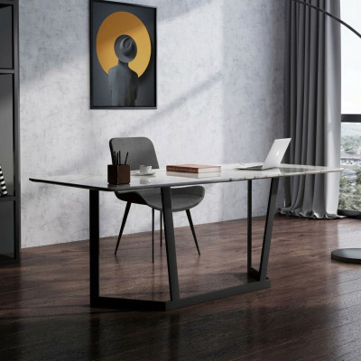 Italian style furniture desk stainless steel designer tables luxury table