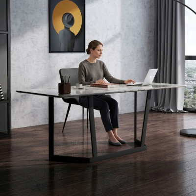 Office set table chair suite desk set design Italian style furniture