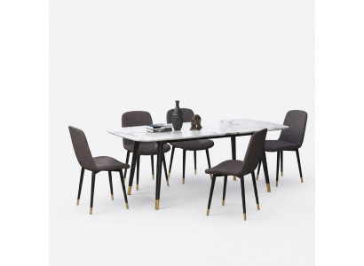 Dining room set table with 5 chairs, seating group, dining group, dining room suite.