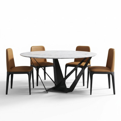 Round luxury dining table designer dining tables 130cm conference round tables