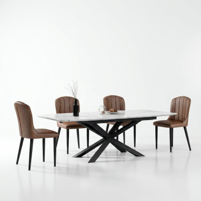 Italian designer furniture dining table office conference luxury table metal