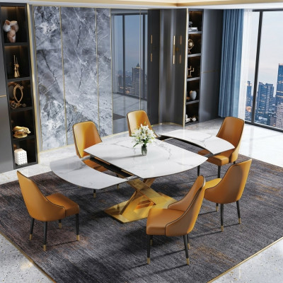 Modern wooden dining table table wood tables 120/180cm dining room