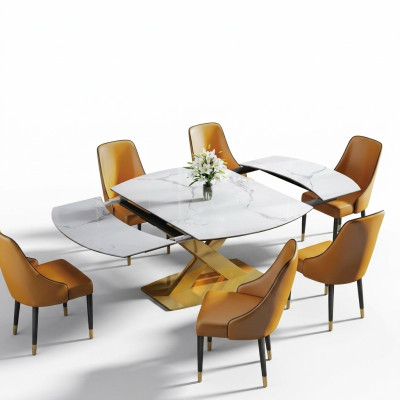 Modern wooden dining table table wood tables 120/180cm dining room