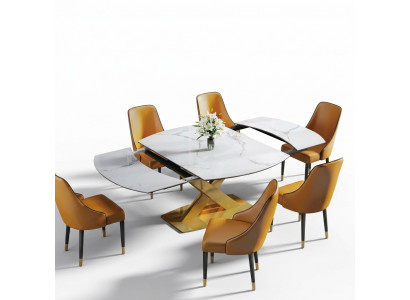Modern wooden dining table table wood tables 120/180cm dining room