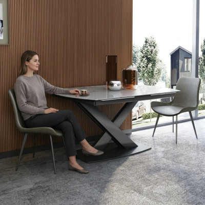 Modern wooden table dining table wood tables 120/180cm dining room extendable