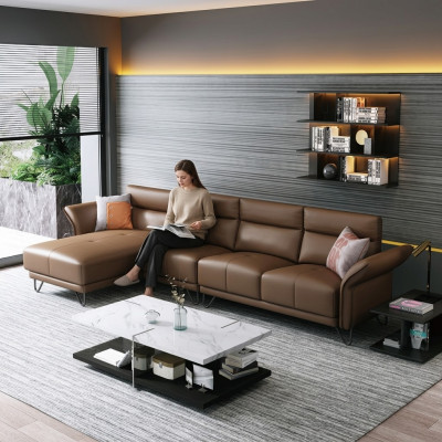 Living area corner sofa L-shape armchair set modern sofa corner couch
