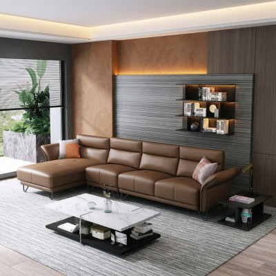 Living area corner sofa L-shape armchair set modern sofa corner couch