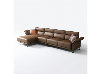 Modern living landscape corner sofa couch upholstery leather seat corner suite
