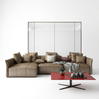 Living landscape corner sofa L-shaped armchair set modern sofa Italy