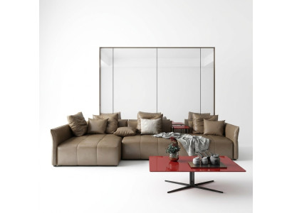 Living landscape corner sofa L-shaped armchair set modern sofa Italy
