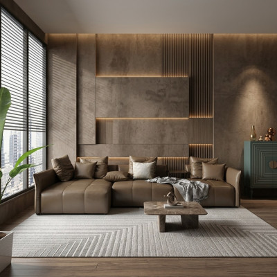 Design upholstered couch living landscape corner sofa set upholstered sofa seat