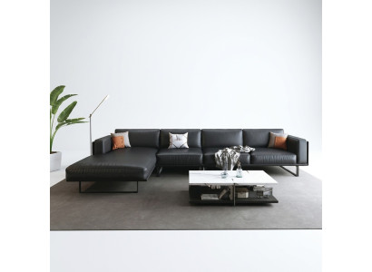 Corner sofa upholstered suite decorative living landscape L-shaped designer sofa couch