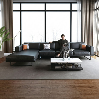 Modern sofa corner suite L shape upholstered seating corner couch leather sofa sofas