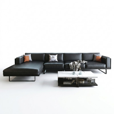 Modern sofa corner suite L shape upholstered seating corner couch leather sofa sofas