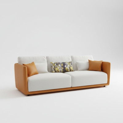 Sofa 4-seater with coffee table big XXL couch sofas living room