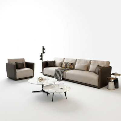 Complete set sofa suite 4+1 seat couch table design living landscape
