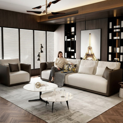 Complete Set Sofa Suite 4+1 Seat Couch Table Decoration Design Living Landscape