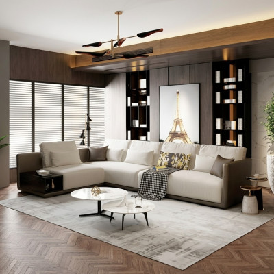 Designer leather sofa corner sofa upholstery corner couch seating corner decor L-shaped suite