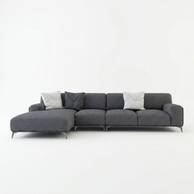 Living landscape corner sofa L-shaped couch seat upholstery set modern suite