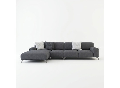 Living landscape corner sofa L-shaped couch seat upholstery set modern suite