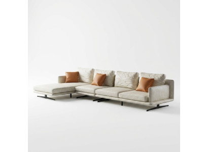 Designer leather sofa corner sofa upholstered corner couch seat decor L-shaped suite