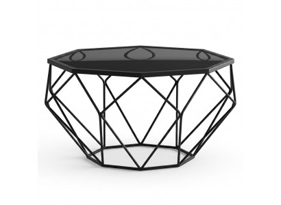 Design coffee table with side table 2-piece set stainless steel table sofa tables