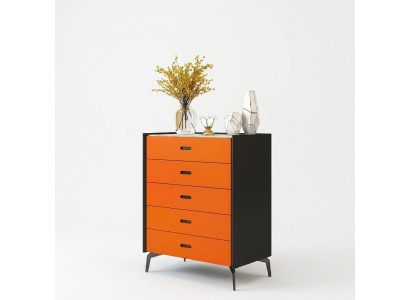 Italian style furniture high dresser cabinet designer cabinets orange