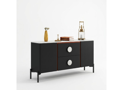 Designer Italian dresser sideboard cabinet shelf metal luxury living