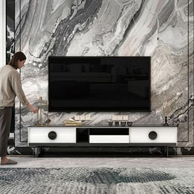 Sideboard RTV 200cm TV Cabinet Lowboard Sideboard Dresser Living Room Cabinet New