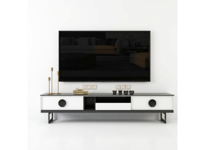 Sideboard RTV 200cm TV Cabinet Lowboard Sideboard Dresser Living Room Cabinet New