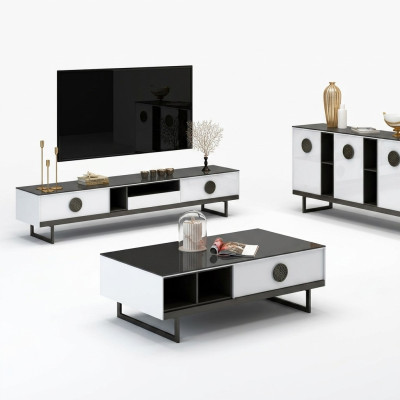 Dresser + Coffee Table + RTV Sideboard New Italian Designer Furniture