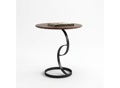 Side table round table coffee table sofa metal decor living room round