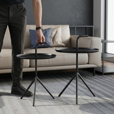 Set of 2 Coffee Table Decoration Coffee Table Side Table Designer Living Room Table