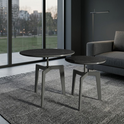 Set of 2 Deco Coffee Tables Side Tables Designer Living Room Tables