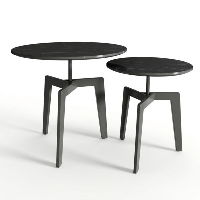 Set of 2 Deco Coffee Tables Side Tables Designer Living Room Tables