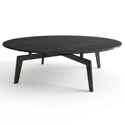 Italian style round designer sofa coffee table side tables round table