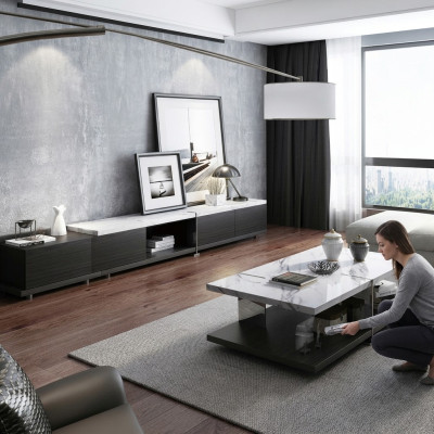 Marble coffee table side table design table living room table