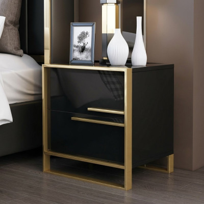 Design nightstand console luxury side table bedroom metal consoles