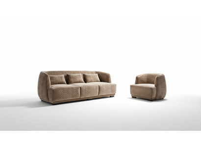 Designer sofa set 3+1 seater couch upholstered set Italian furniture
