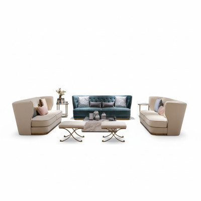 Italian style sofa set couch complete set 3+2+2 seater sets