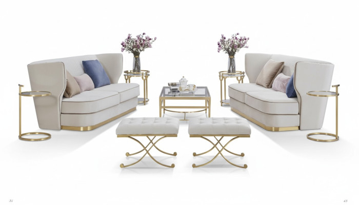 Sofa 2 Seater Luxury Designer Couch New Sofa Luxury Upholstery Sofas Two-Seater New