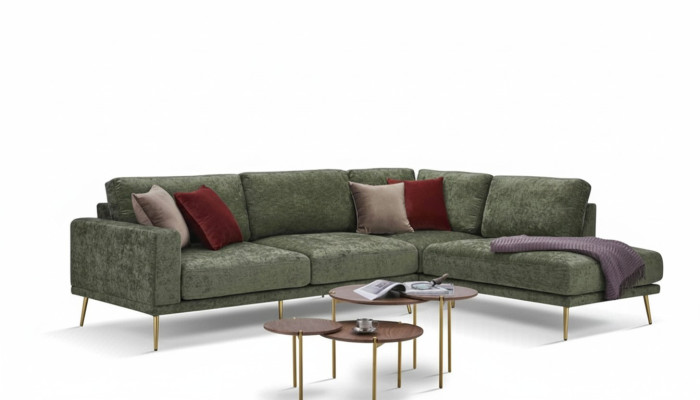 Design fabric L-shaped couch living landscape corner sofa suite modern sofa upholstery