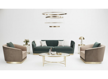 Designer Sofa Set 3+1+1 Seater Couch Upholstery Set New