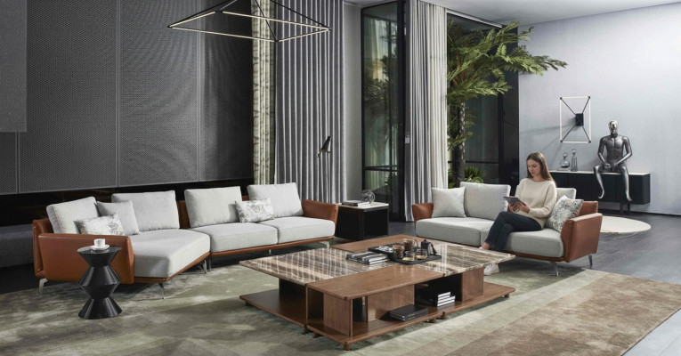 Corner sofa living landscape sofa couch L-shape upholstered couches design set leather